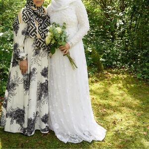 White beaded Wedding Dress